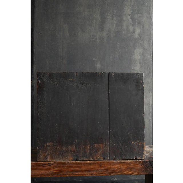 Antique Japanese Wooden Drawer Chest / Edo Period, 1770s / Rare Inscribed Piece For Sale - Image 9 of 18
