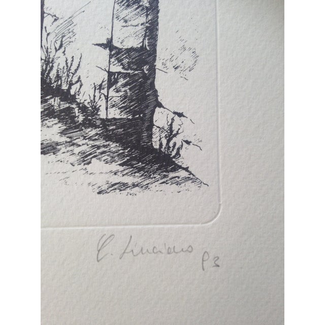 Carmelo Linciano, Baronial Palace Tower, Lizzanello, 1993, Lithograph For Sale - Image 7 of 9