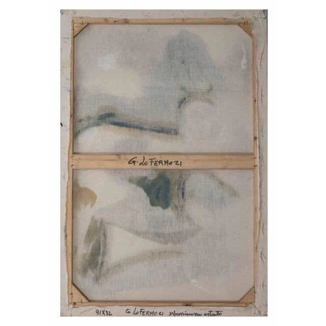 Giorgio Lo Fermo, Abstract Composition, Original Oil on Canvas, 2021 For Sale - Image 3 of 5