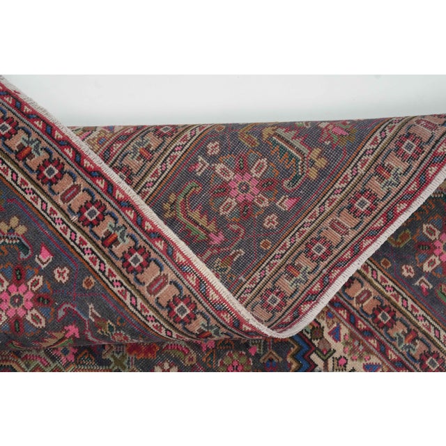 1970s Vintage Persian Handmade Wool 10x12 Red Area Rug For Sale - Image 11 of 11