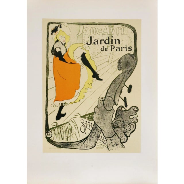 1946 Swiss Poster, Jane Avril, Toulouse Lautrec, Les Editions Holbein For Sale
