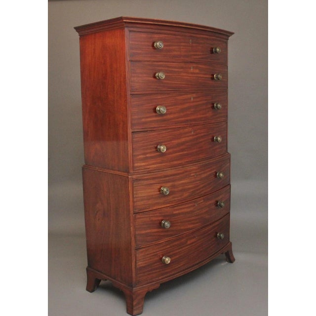 Brown Antique Mahogany Tallboy, 1800 For Sale - Image 8 of 14