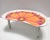 Modernist Floral Bean-Shaped Plastic Bed Tray, Italy, 1970s For Sale - Image 6 of 15