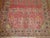 Red Zabihi Collection Khotan Worn Gallery Size Rug For Sale - Image 8 of 8