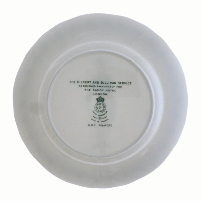 Ceramic Savoy Hotel Theatre Themed Gilbert and Sullivan Set of 8 Plates Royal Worcester 1960s For Sale - Image 7 of 10