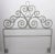 Mid 20th Century Wrought Iron Scrollwork Headboard For Sale - Image 5 of 11