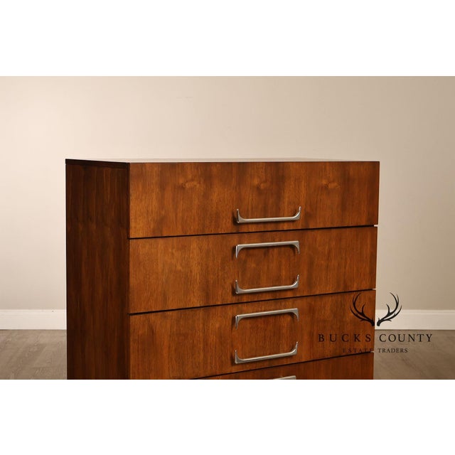 Adrian Pearsall For Craft Associates Mid Century Modern Walnut High Chest For Sale - Image 15 of 18