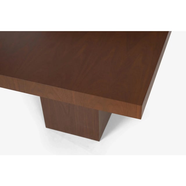 Brown Milo Baughman Style Dining Table For Sale - Image 8 of 10