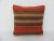 Turkish Orange & Brown Kilim Pillow Cover For Sale - Image 4 of 4