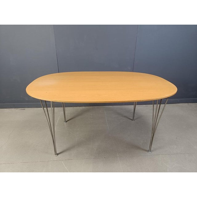 Superellipse Table by Bruno Mathsson and Piet Hein for Fritz Hansen, 2007 For Sale - Image 11 of 13