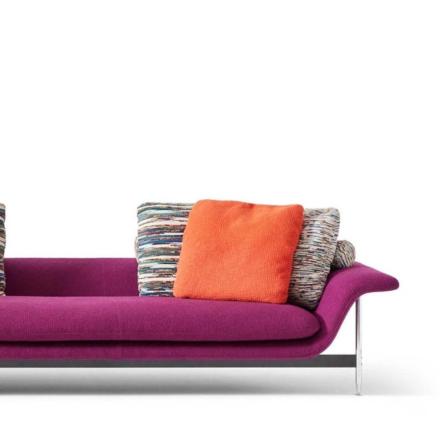 Mid-Century Modern Metal Esosoft Bench by Antonio Citterio for Cassina For Sale - Image 3 of 18