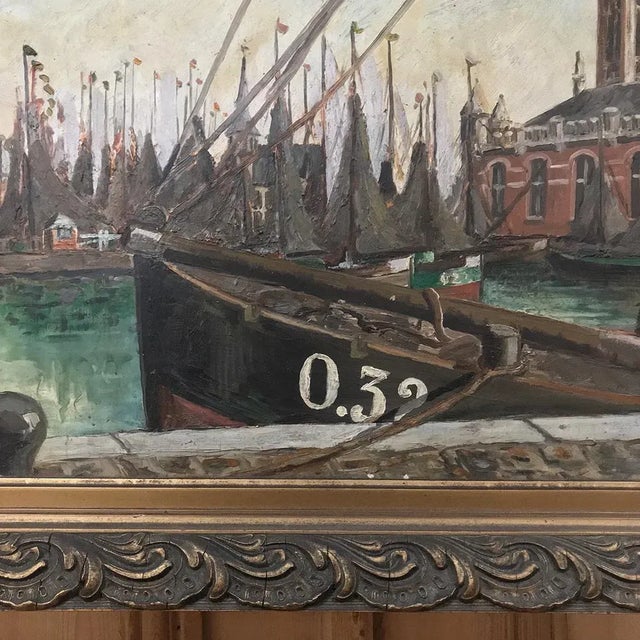 Early 20th Century Antique Framed Oil Painting on Board by Windel For Sale - Image 5 of 12