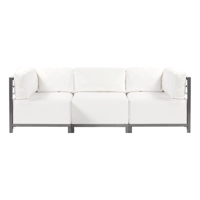 Axis 3pc Sectional Atlantis White Titanium Frame For Sale