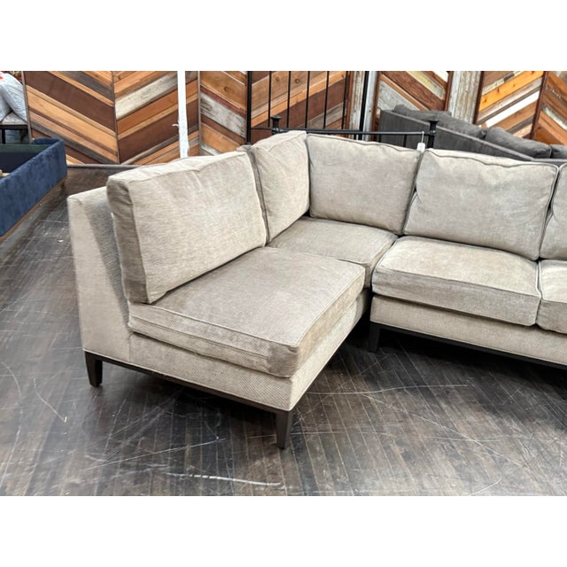 Cypress Furniture Sectional in Holly Hunt Fabric For Sale - Image 4 of 12