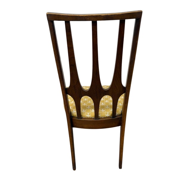Mid-Century Modern Broyhill Brasilia Walnut Dining Chairs - Set of 6 For Sale - Image 9 of 9