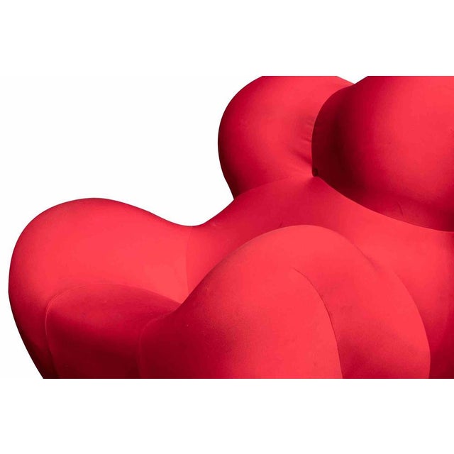 Armchair gaetano pesce for b&b - ititalia series up du5 and du6. Measures: 103 x 120 x 130 cm. It includes ottoman...