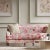 Contemporary Harlequin Marsha Fabric in Aqua/Peony/Magenta - a Sample For Sale - Image 3 of 3
