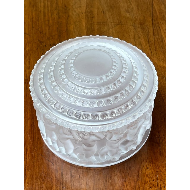 Vintage Lalique Crystal Enfants Box For Sale In Boston - Image 6 of 9