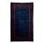 Early 20th Century Antique Chinese Art Deco Wool Rug in Cobalt Blue & Plum For Sale