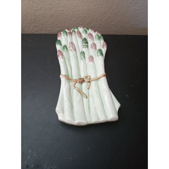 GORGEOUS Ceramic 10" Asparagus Spoon Rest Made in Italy This beautiful 10" ceramic asparagus spoon rest is handmade in...