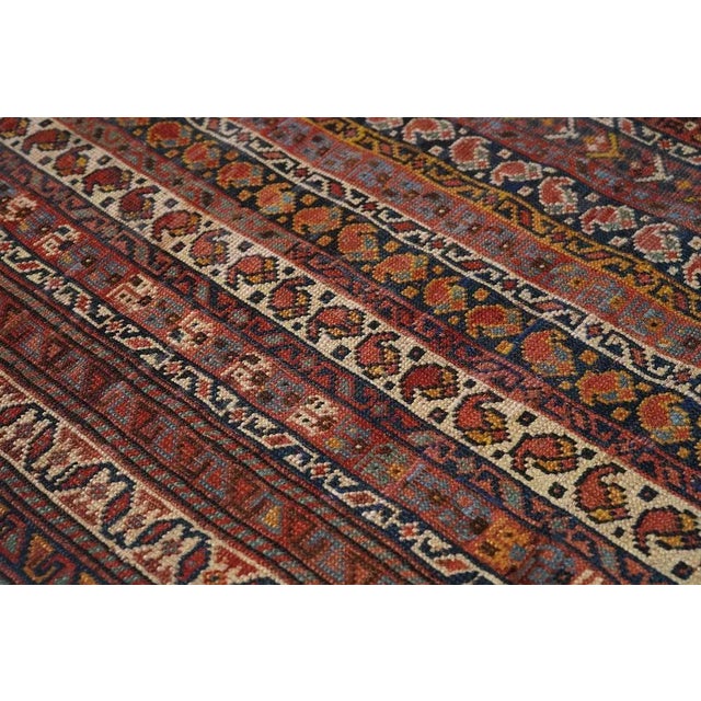 Ivory Antique Afshar Rug 4'0'' x 6'2'' For Sale - Image 8 of 12