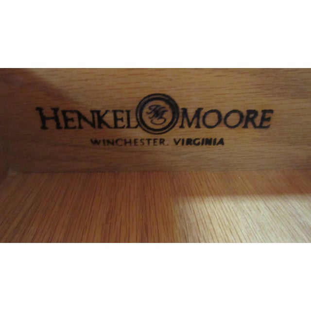 Late 20th Century Henkel Harris Moore Executive Desk Cherry Rare File Cabinet For Sale - Image 9 of 11