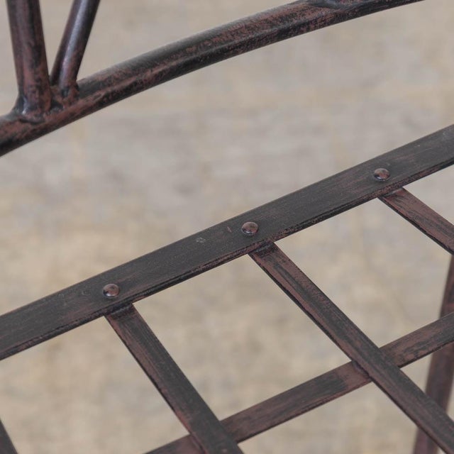 Late 20th Century French Neoclassical Iron Dining Chairs, Set of 6 For Sale - Image 11 of 15