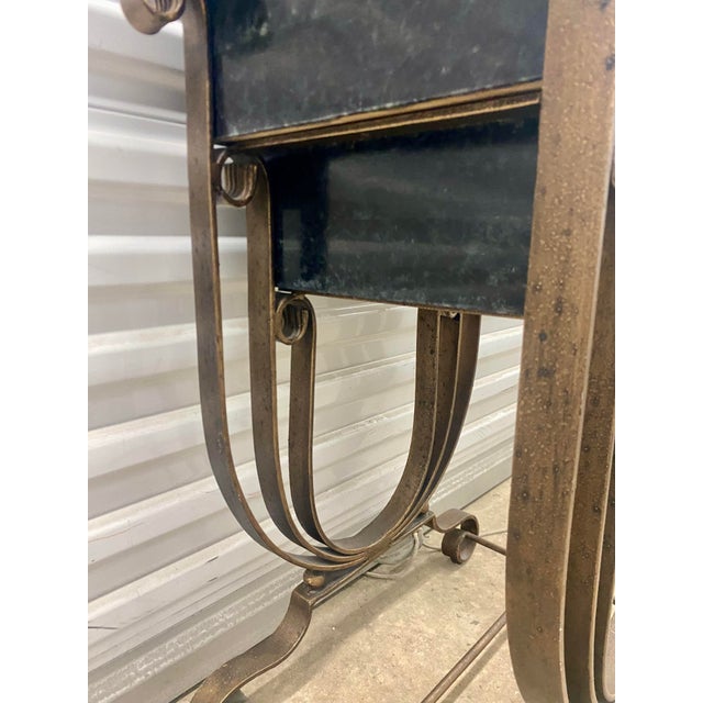 1980s Art-Deco Small Credenza . For Sale - Image 10 of 12