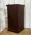 Brown English Mahogany Corner Wall Display Cabinet, 1950s For Sale - Image 8 of 12