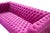 Vicenza Velvet Tufted Sofa, Fuschia For Sale In New York - Image 6 of 8