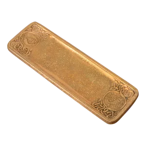 Tiffany Studios New York Zodiac Bronze Doré Pen Tray
