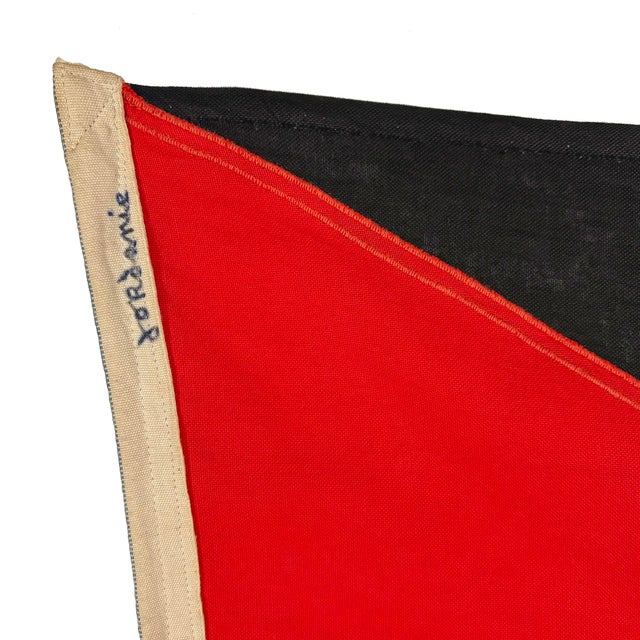 Rustic Vintage Cotton Sewn Flag of Jordan For Sale - Image 3 of 6