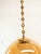Mid-Century Modern Amber Double Glass Suspension with Brass Frame For Sale - Image 3 of 18