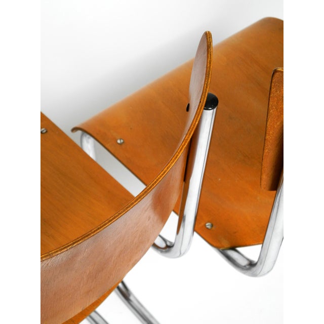 Bauhaus Tubular Steel Chairs by Mart Stam for Robert Slezak Czech, 1930s, Set of 4 For Sale - Image 16 of 18