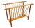 Mid-Century Modern Czechoslovakian Wooden Magazine Rack, 1950s For Sale