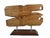 Contemporary Hand-Carved Abstract Wood Sculpture on Metal & Wood Pedestal Base For Sale - Image 10 of 12