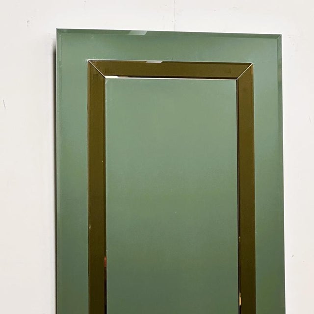 Large German Beveled Mirror with Bronze-Tinted Border from Schöninger, 1980s For Sale - Image 5 of 11