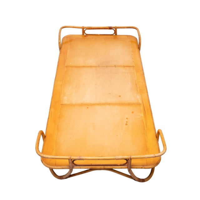 Rattan Daybed, Noordwolde, Holland, 1950s For Sale - Image 9 of 12