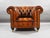 Animal Skin Vintage Chesterfield Club Chairs in Brown Leather, 1930, Set of 2 For Sale - Image 7 of 12