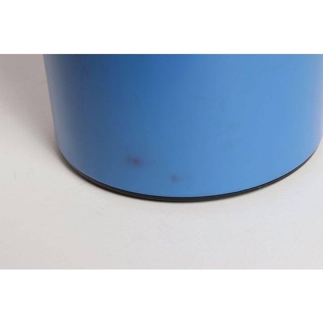 Vintage Japanese Crown Corning "Thermique" Sky Blue Ice Bucket/Pail With Tongs For Sale - Image 14 of 16