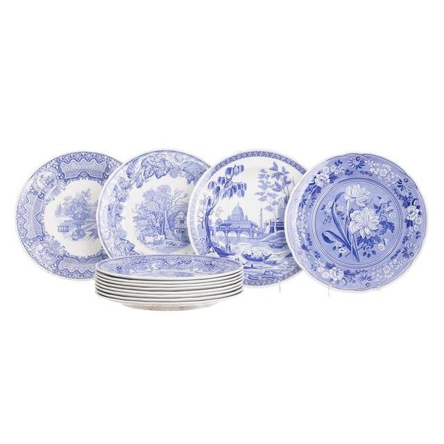 Earthenware Spode Earthenware Plates, Set of 12 For Sale - Image 6 of 6