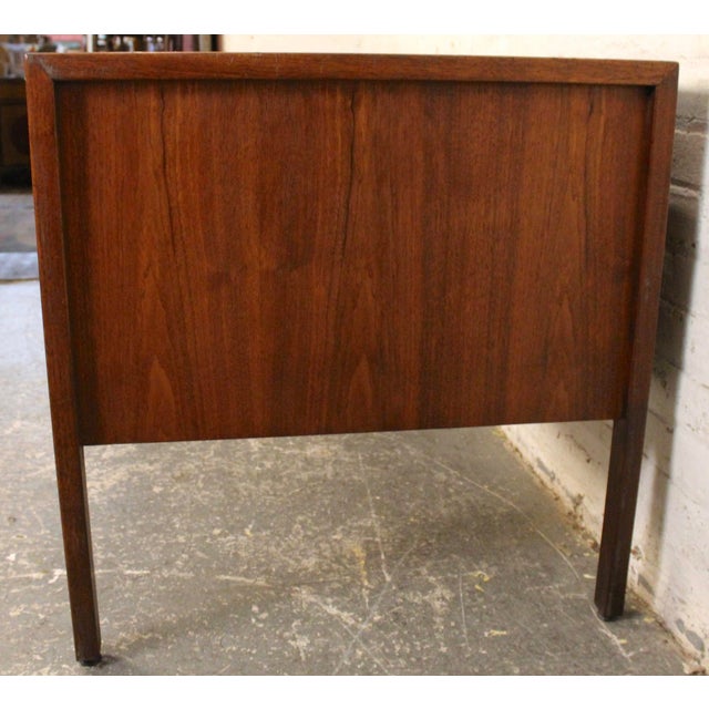Mid 20th Century Vintage Mid-Century Walnut Executive Desk by Jens Risom For Sale - Image 5 of 12