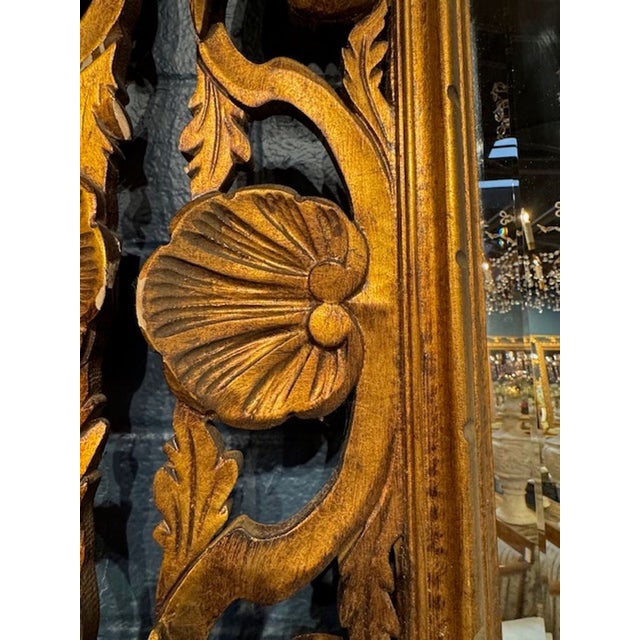 Early 20th Century Pair of Italian Florentine Giltwood Mirrors For Sale - Image 5 of 5