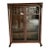 Vintage Victorian Bookcase With Leaded Glass Doors For Sale