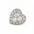 Early 21st Century 18k Gold Heart Diamond Stud Earrings - Vintage, A Pair For Sale - Image 5 of 6