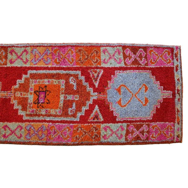 Hand-Knotted Turkish Kurdish Runner For Sale - Image 9 of 12