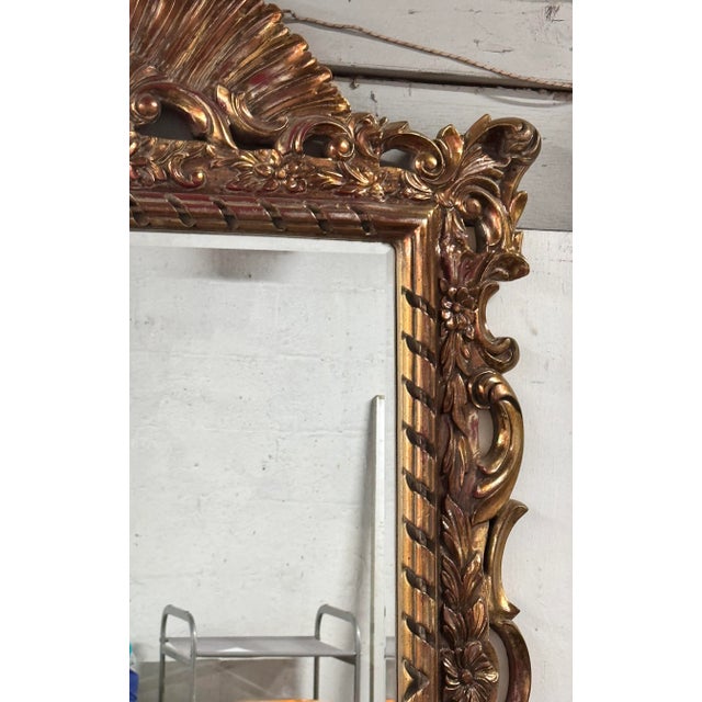 Traditional Mid 20th Century French Regency Style Gilt Mirror For Sale - Image 3 of 5