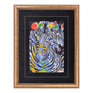 Jiang Tiefeng, Colorful Spirit, Original Mixed Media on Handmade Paper, 28.75 X 22.75 In. Framed