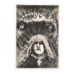 Adrienne Anderson Modern Portrait Etching