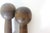 Wood Vintage Wood Hand Weights or Dumbbells Set of Two Sports Equipment Memorabilia Dumb Bells For Sale - Image 7 of 12